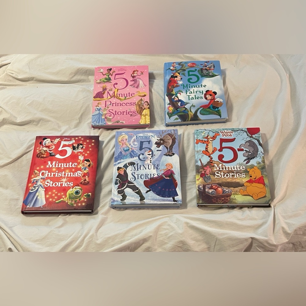 CHOICE OF 5 Minute Storybooks: Princess, Christmas, Fairy Tales, Pooh, Frozen